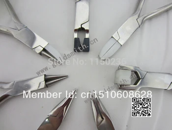 

free shipping 7pc/lot stainless steel pliers, jewelry /glass pliers jewelers tools jewelry making tools,cutting plier