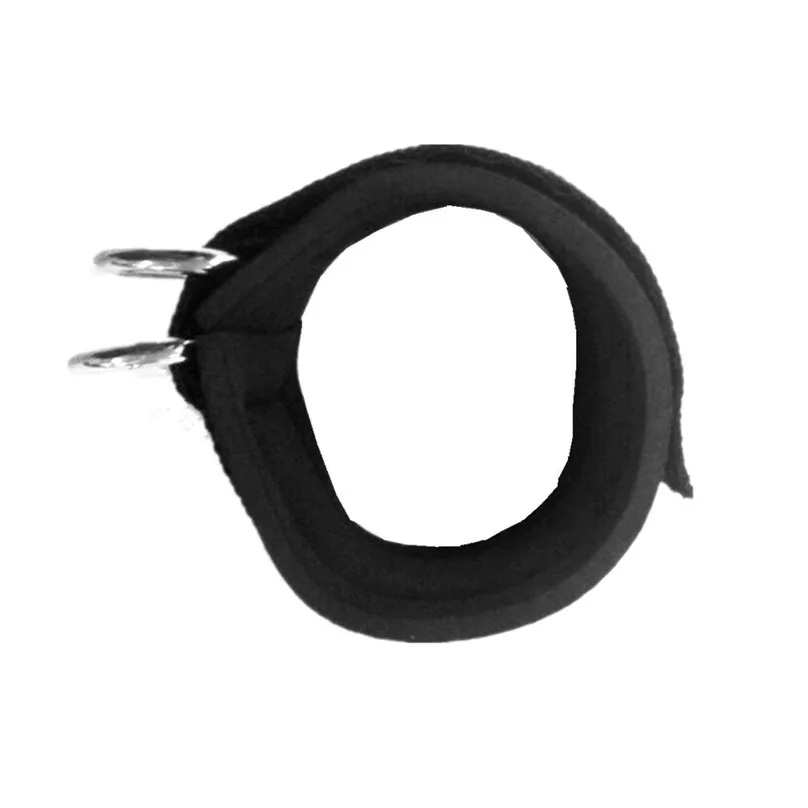 New Men Sport 2PC Sports Ankle Anchor Strap Double D-ring Gym Leg Pulley Strap Lifting Fitness Ankle Support #3d28 (2)