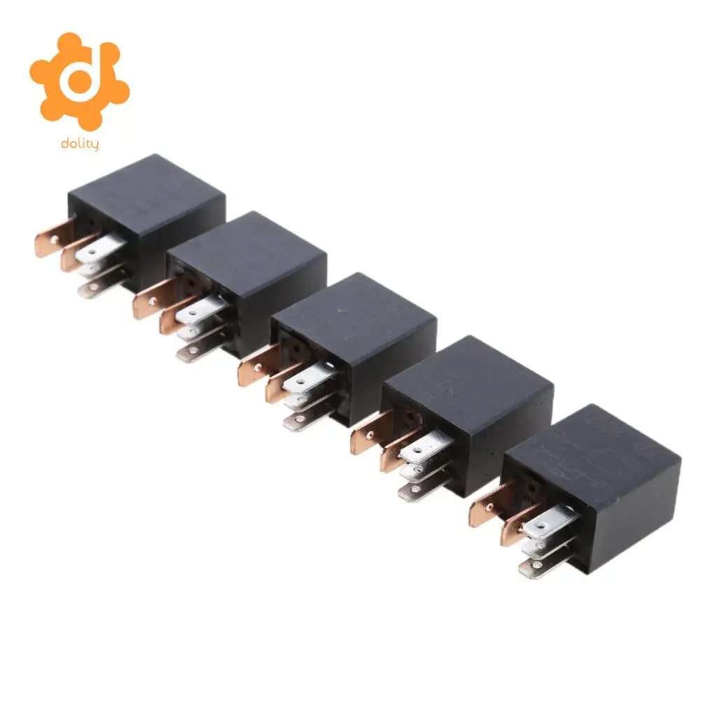 5 Pieces 12V Micro 30A 5-Pin Automotive Changeover Relay Car Bike Boat