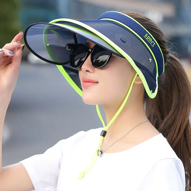 Retractable Sun Hat Visor Summer Empty 