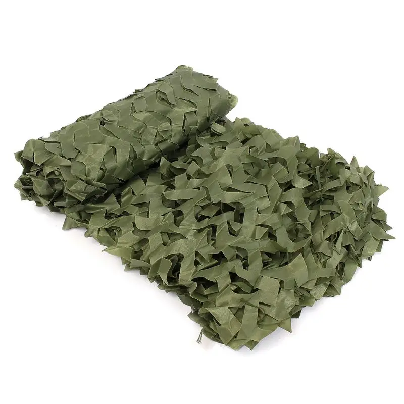 Camouflage Camo Green Net Netting Camping Military Hunting Woodland Leaves 