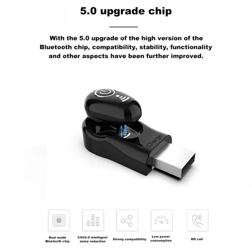 

Sport In-Ear Bluetooth Headset 5.0 Bluetooth Chip HIFI Sound Quality Applicable to Millet Apple Most Electronic Devices