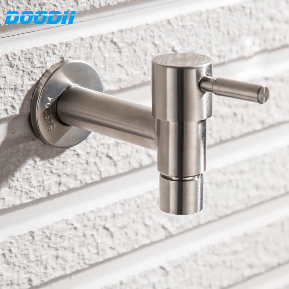 

Doodii Modern Fashion Garden 304 stainless steel Fast open faucet/ Wall Mounted Taps /Bibcocks Cold Water Faucet /Mop Pool Taps