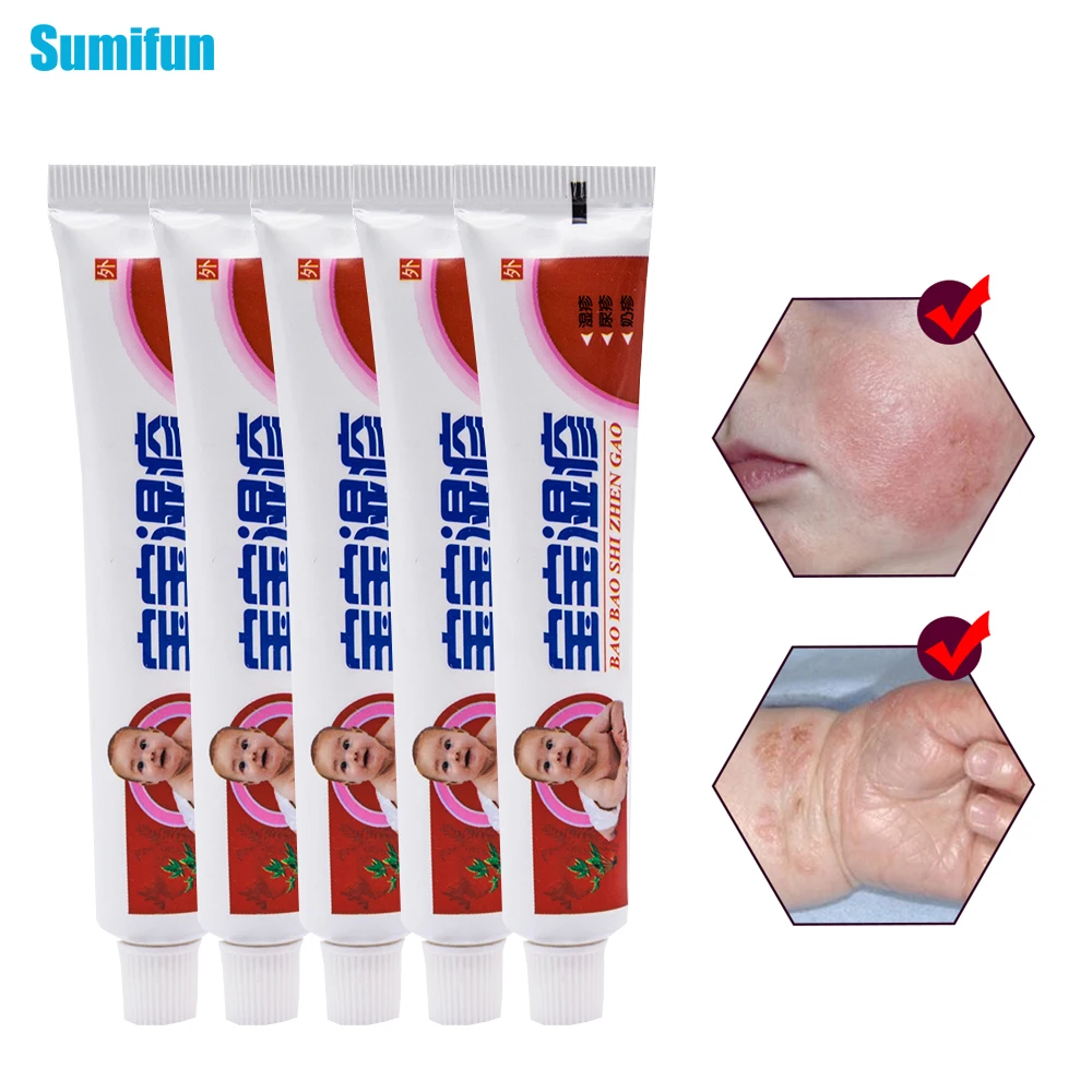

5pcs Body Psoriasis Pruritus Eczema Dermatitis Cream Baby Itching Skin Care Chinese Herbal Medical Ointment Plaster D1707