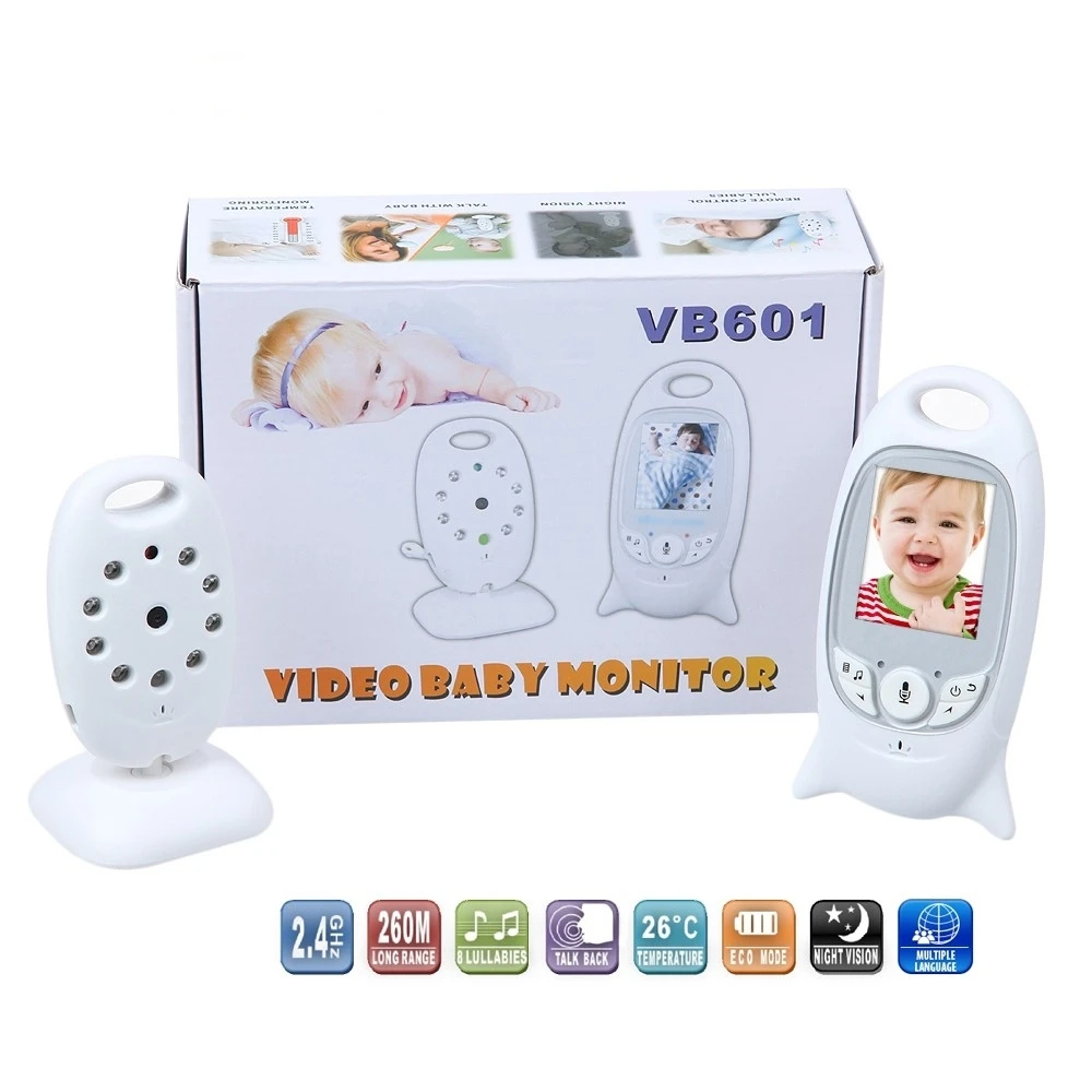 (1 Set) 2.0" Inch LCD Screen Wireless BABY Oldman Monitor IR night version 2 way voice intercom with temperature function