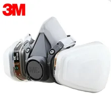 3 М 6200 + 6001 Respirator Half-лицо Маска Окрашены Активированный уголь Маска Против Органических Паров Противогаз Картриджей 7 на 1 Компл. G222