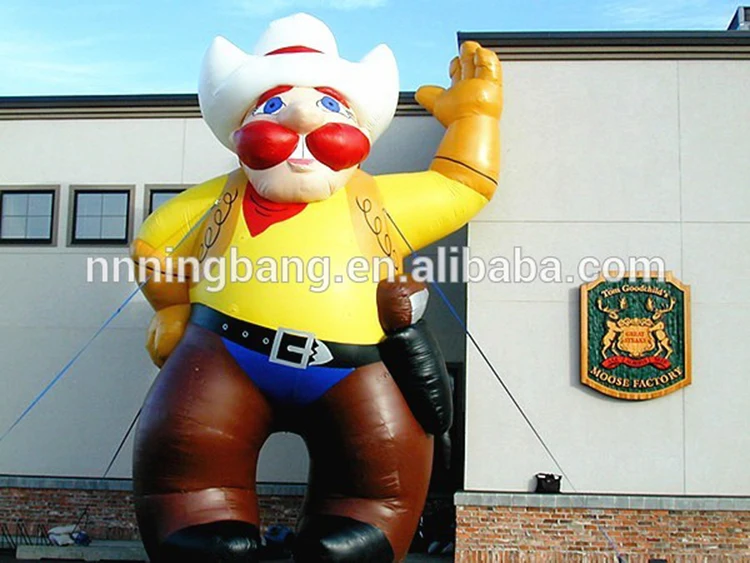 

Free shipping 5M high giant inflatable cowboy for outdoor advertising