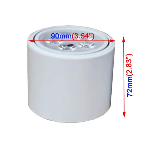 Conduziu a Luz de Teto Pode Escurecido 3 w 5 7 9 12 Lâmpada Redonda Downlight Branco Preto Concha Sala Estar Escritório Ser - Não 3 w 7 w 9 w 12 w