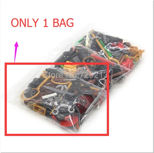 1xBag Random Figure Part MOC Super Hero Lightsaber Weapon Accessories SWAT font b Model b font