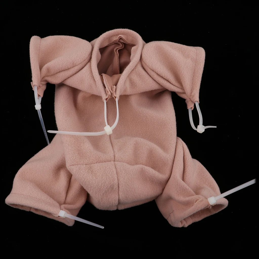 20 inch Newborn Baby Doll Supply Suede Cloth Body For Reborn 3/4 Arm Full Leg Doll Kit Khaki Reborn Baby Supplies Accessories