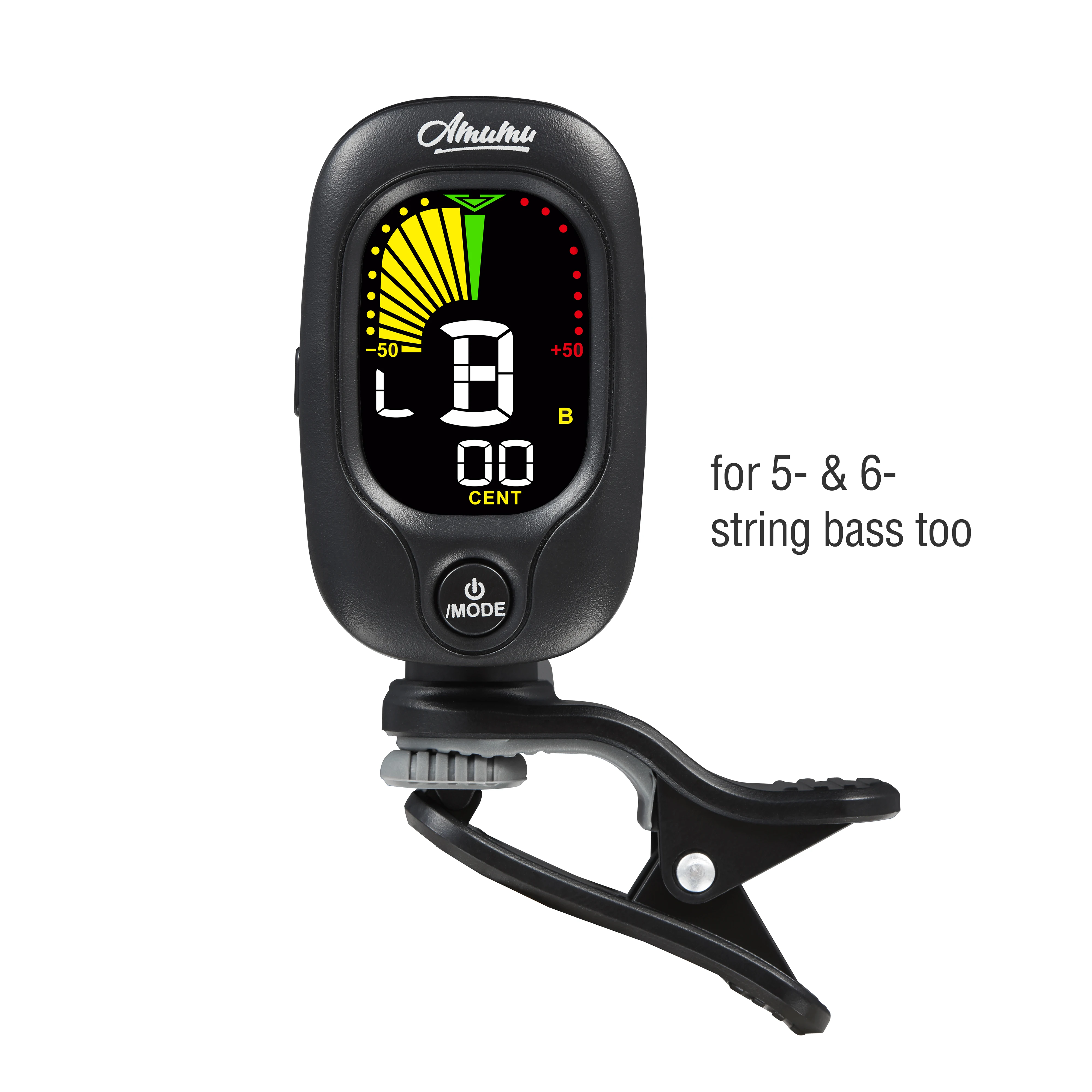 Amumu Chromatic Tuner Guitar Bass Violin Ukulele Tuner Clip On Color