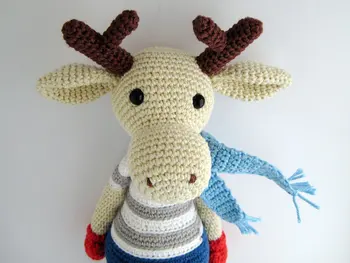 

Rabbit Girl Amigurumi Toy with rattle