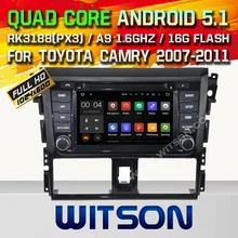 WITSON Android 5.1 Quad Core CAR DVD palyer for TOYOTA YARIS VIOS 2014 STEREO GPS+1024X600 HD+DVR/WIFI/3G+DSP+RDS+16GB flash