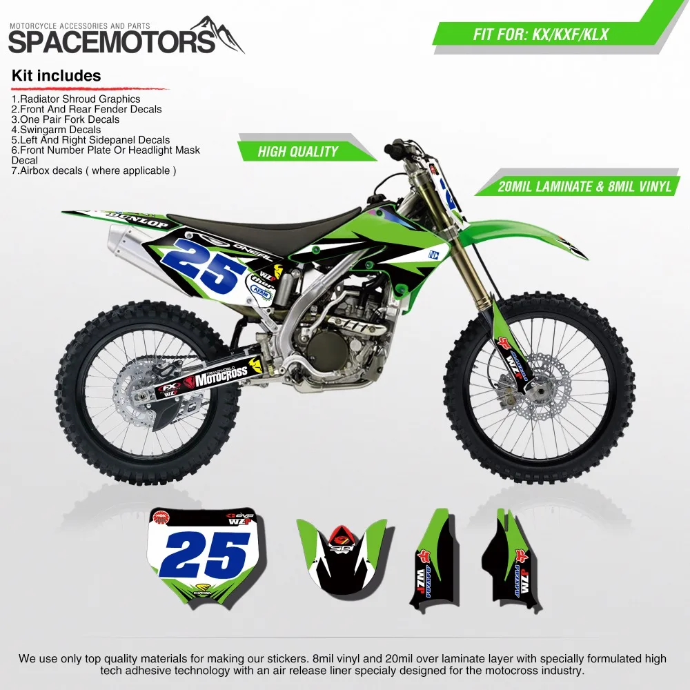 3 M 28mil Decal Sticker Wrap Untuk Motor Klx Kx Kxf 85 100 250 450