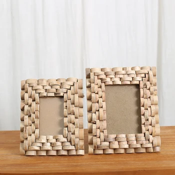 

Classic Solid Wood 5" Photo Frame Modern Style Table Wooden Craft Creative Wooden Home/Shop Decor Bithday/Graduation Gift