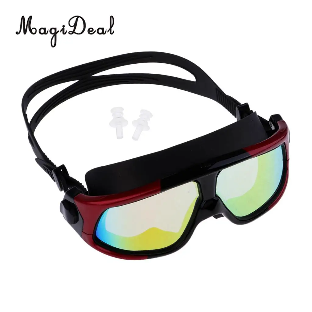 MagiDeal Unisex Anti-Fog Diving Mask Snorkeling Kayak Goggles w/ Ear Plug for Water Sports Freediving Swimming SCUBA Snorkeling