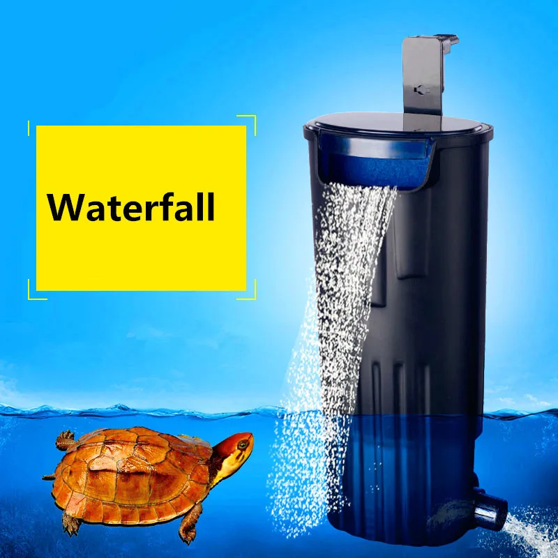 Waterfall-Aquarium-Turtle-Fish-Tank-Oxygen-Pump-Built-In-Low-Water-Level-Filter-220-240V-5W