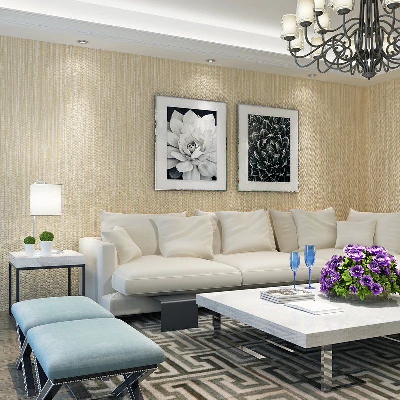 Nonwoven Wall covering Simple Textured Striped Wallpaper Modern Home Decor Bedroom Living room Sofa Beige Grey Wall paper W146 Nonwoven Wall covering Simple Textured Striped Wallpaper Modern Home Decor Bedroom Living room Sofa Beige Grey Wall paper W146