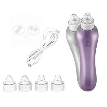 

Blackhead Remover Vacuum Tool Extractor Electric Skin Pore Cleaner Pimple Remover Tool with 4 Replaceable Suction Heads