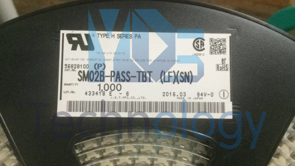 SM02B-PASS-TBT (LF) (SN) CONN HEADER SMD R/A 2POS 2 мм JST Коннектор Новый и оригинальный | Электроника