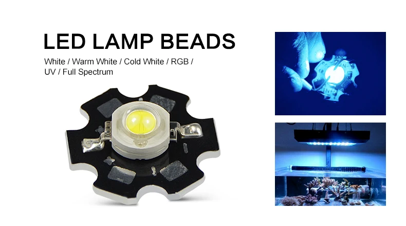 5x Power LED 1 Watt SMD-CHIP 100-110lm bianco caldo 3000-3200k 260-300ma 3,3-4v