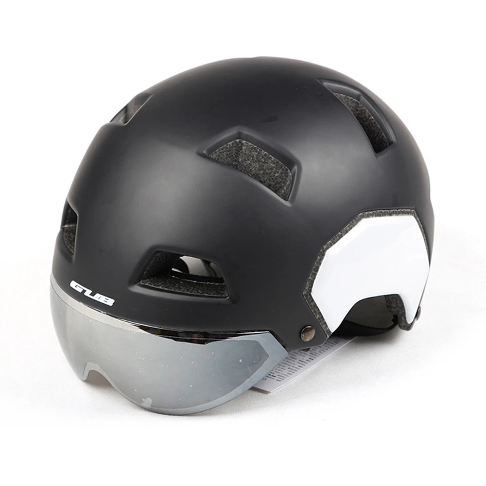 GUB V3 городской велосипедный шлем с ветрозащитными очками дорожный MTB велосипедный защитный цельный шлем 54-58 см 56-61 см