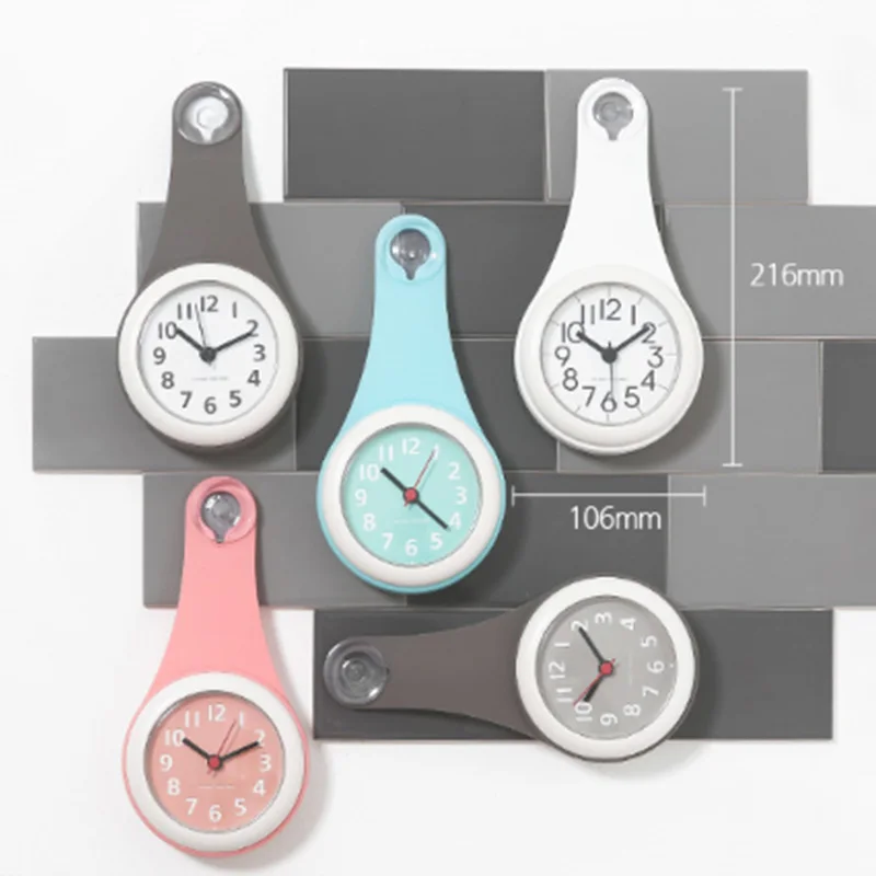 Wholesale!!! Shower Waterproof Wall Clocks in Bathroom Sweep Clocks