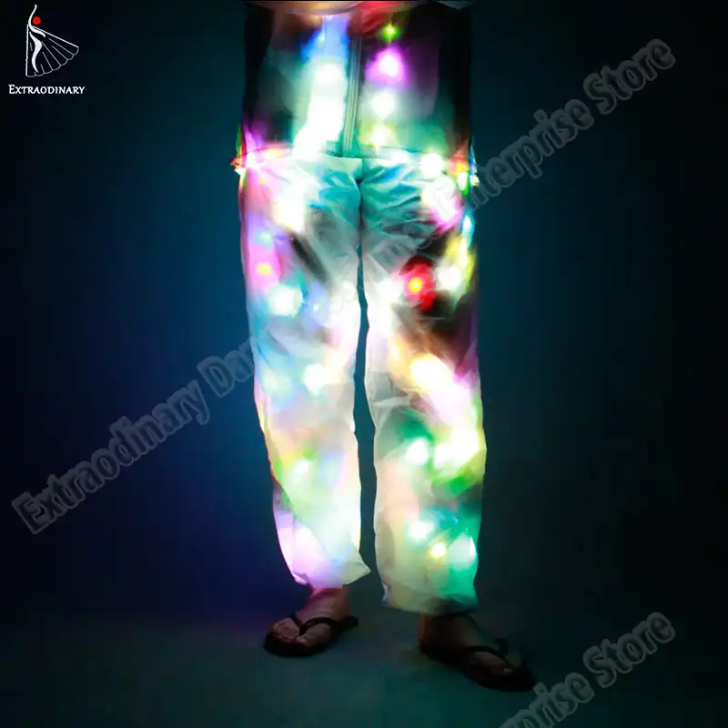 LED Party Clothes Colorful Glowing Casual Top Flashing Lights Jacket