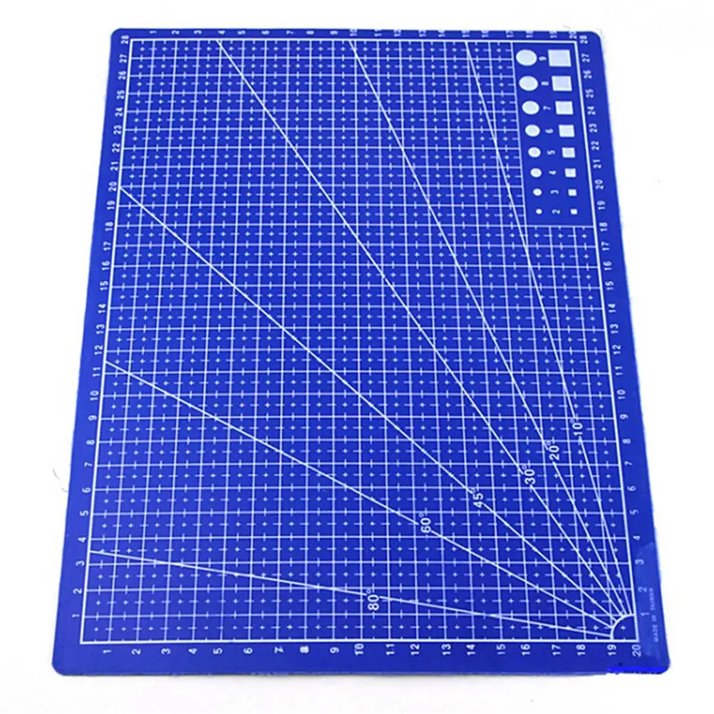 

30*22cm Patchwork Ruler Blue A4 Cutting Plate School Stationery Supplies Tailor A4 Cutting Mat