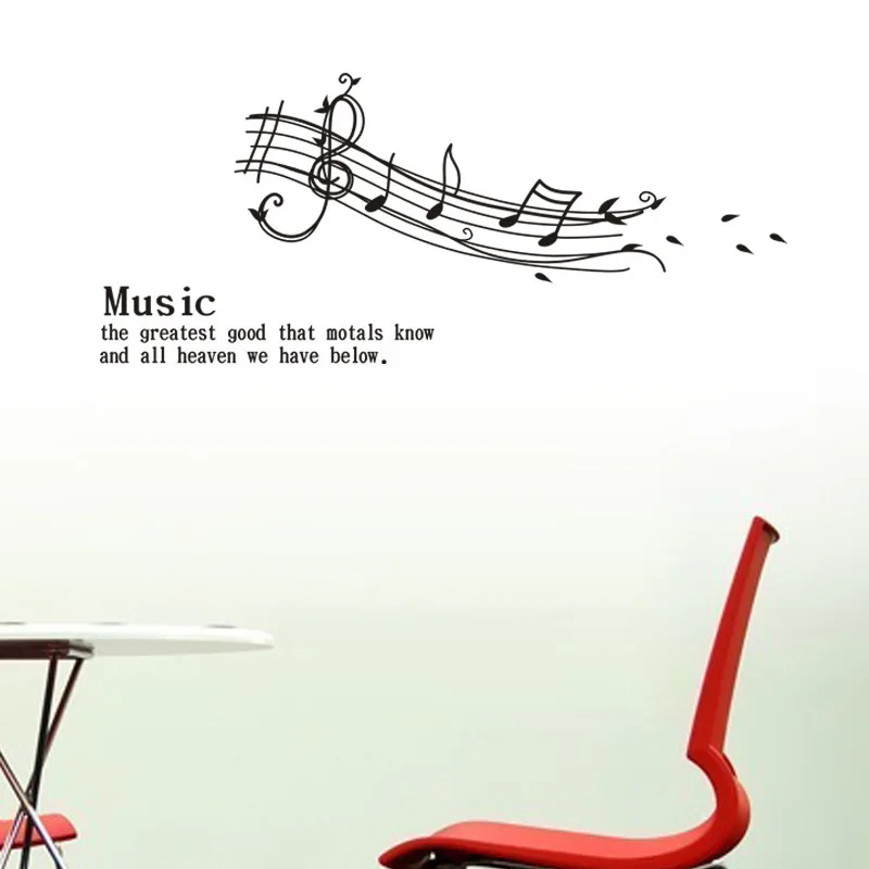 

Hot Sheet music and words background home wall decal/removable waterproofing vinyl wall sticker home decoration living room