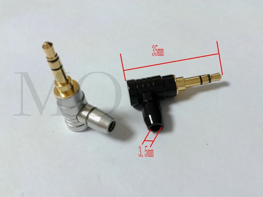 

20pcs copper 1/8 "3.5mm Stereo Angled Male Plug Solder Jack Audio adapter DIY