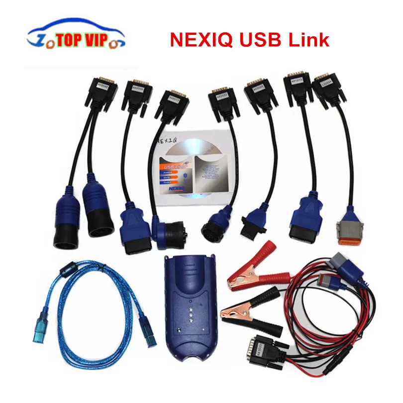 

DHL Fast Truck Diagnostic Tool NEXIQ USB Link Diesel Truck With Full Set + Software OBD Scanner for Heavy Duty Truck Best Price