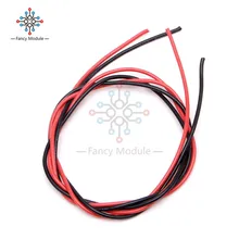 Красный черный 16 AWG Калибр провода гибкие многожильные медные кабели с силиконовой оплеткой для RC