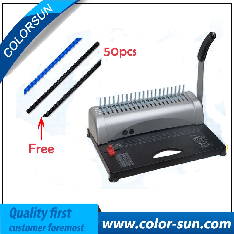 

For Order one set comb binding machine can get 50pcs aprons for free