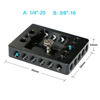 camvate dslr CAMVATE 1/4" & 3/8" מפרסם יוניברסל גבינות פלייט מצלמת baseplate עבור אבזרי צילום מצלמת C1578 Rig קייג מצלמת DSLR (2)