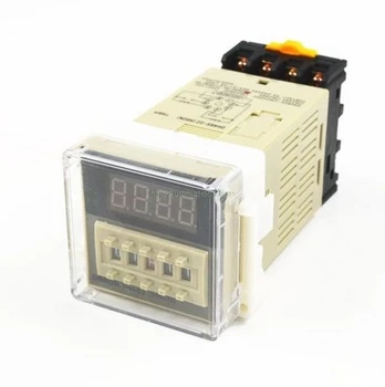 

DH48S-2Z H5CN 0.01s-99H99M Digital Timer Relay On Delay 8 Pins SPDT 2 Groups Contacts Delay DC12V DC24V AC110V AC220V