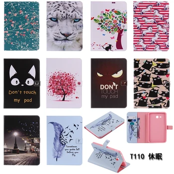 

For Samsung Galaxy Tab 3 Lite 7.0 T110 T111 7'' Tablet T113 T116 Case Flip PU Leather Stand Book Cover Case For Samsung T110