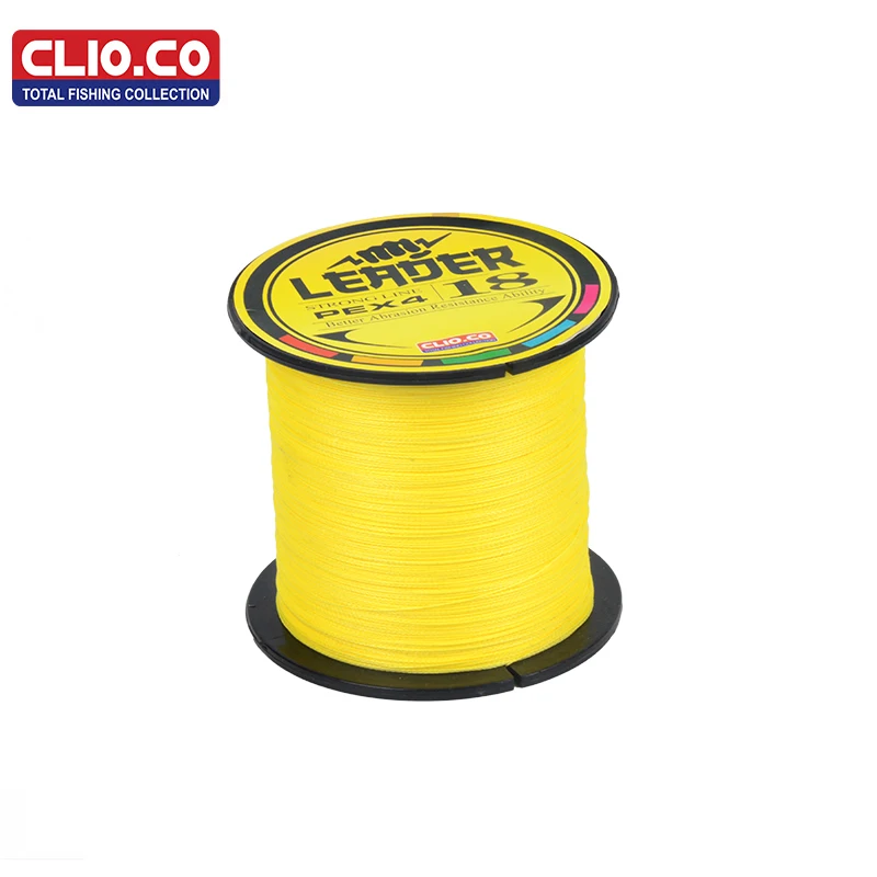 Бренд CLIO. CO 100 м 300 500 1000 супер прочная японская мультифиламентная желтая ПЭ