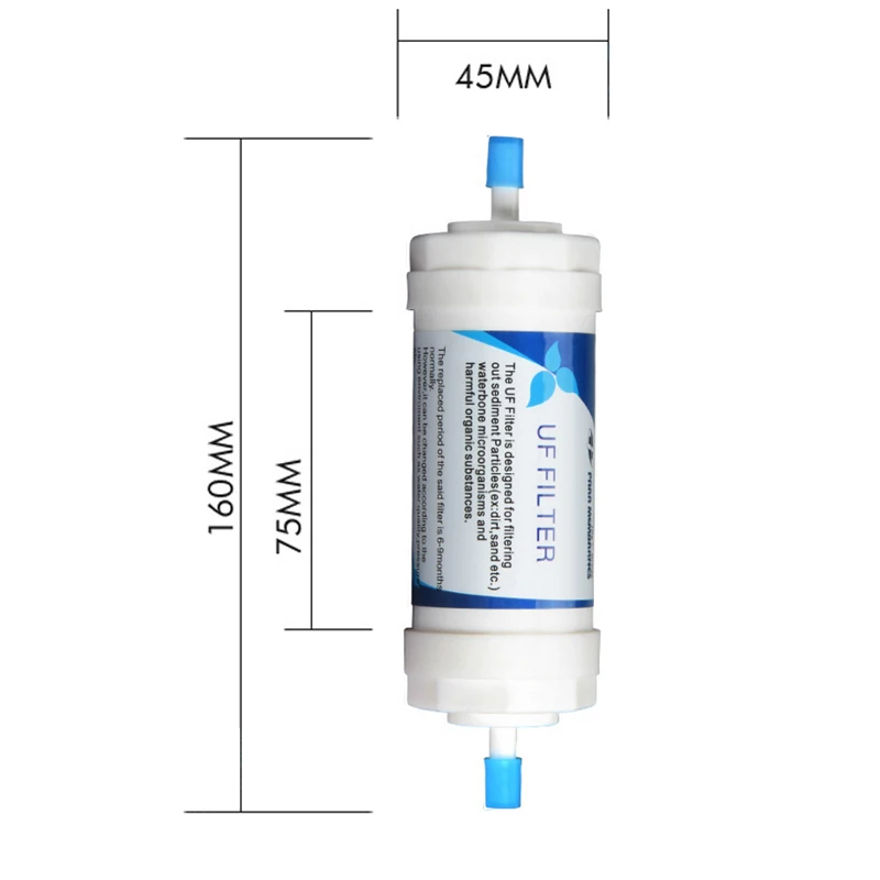 Water Filter UF Membrane Filter Quick Plug RO Film Purifier With 2 Fittings Water Filter Sediment Cartridge Aquarium Osmosis  (5)