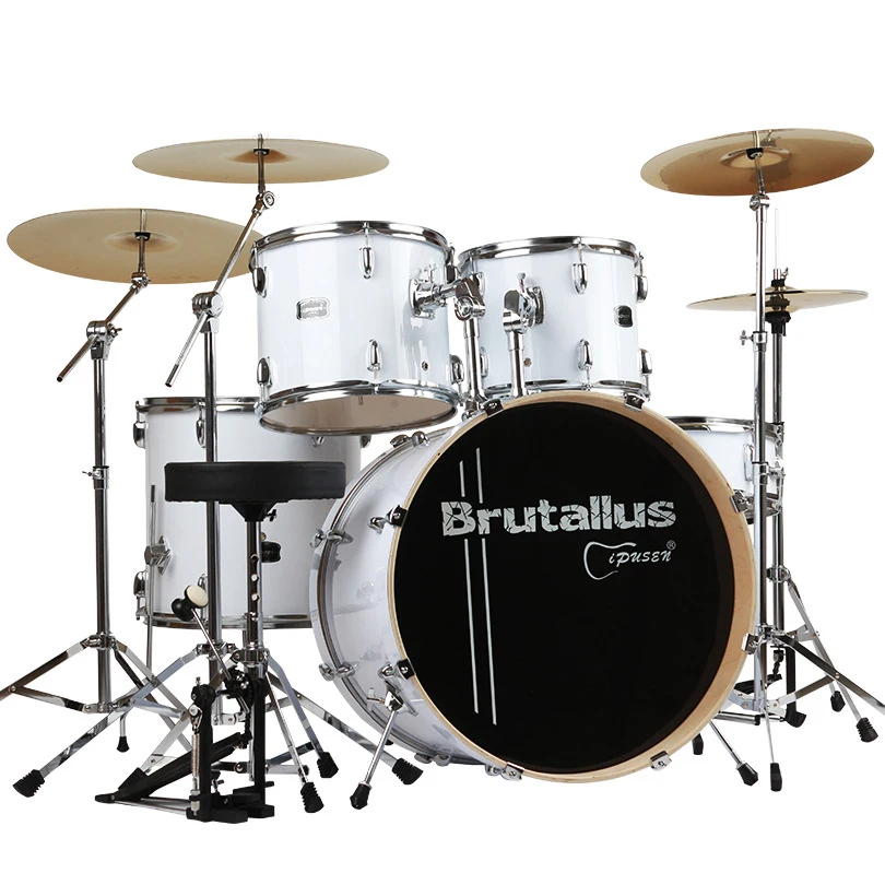 Ipusen multiple colour 400mm adult children Drum Five Drum four Cymbals beginners introduction practice professional performance