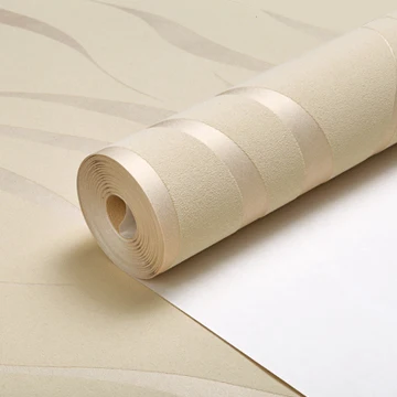 Современная роскошная 3D настенная бумага полоса настенная бумага настенное покрытие рулон для гостиной спальни настенный Декор влагостойкий Papel De Parede - Цвет: Beige