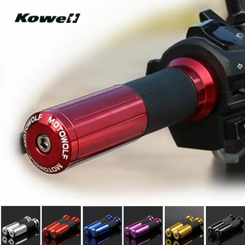

KOWELL 7/8" 22mm Universal CNC Aluminum Alloy & Rubber Motorcycle Handlebar Hand Grips Bar For MOTOWOLF Hand Bar Accessories