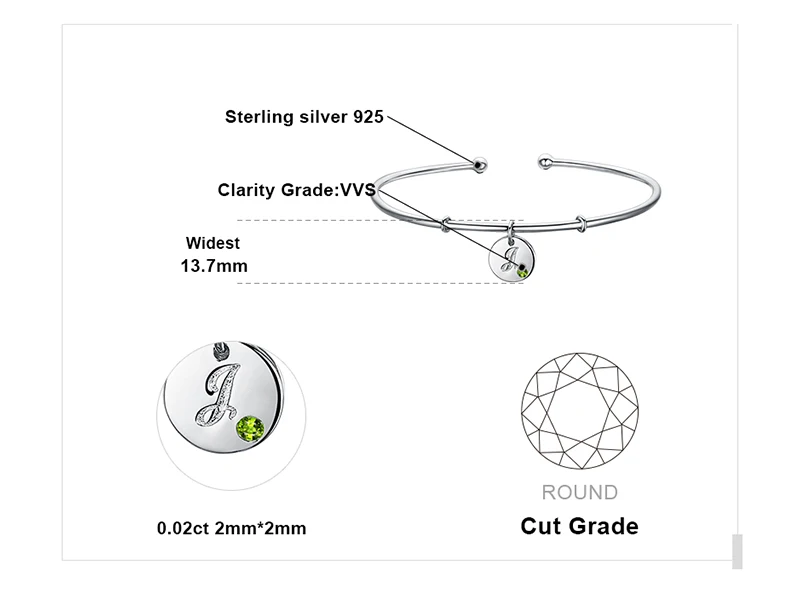 Серебряный браслет с буквами, очаровательный браслет, манжета, браслеты из серебра 925 пробы для женщин, серебро 925, органайзер для изготовления ювелирных изделий