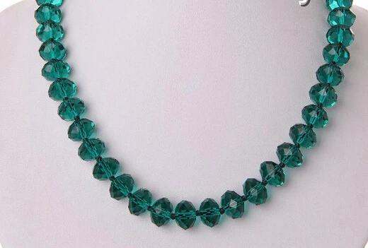 

N2688 stunning big 12mm round blue faceted natural crystal necklace N Discount (A0325)