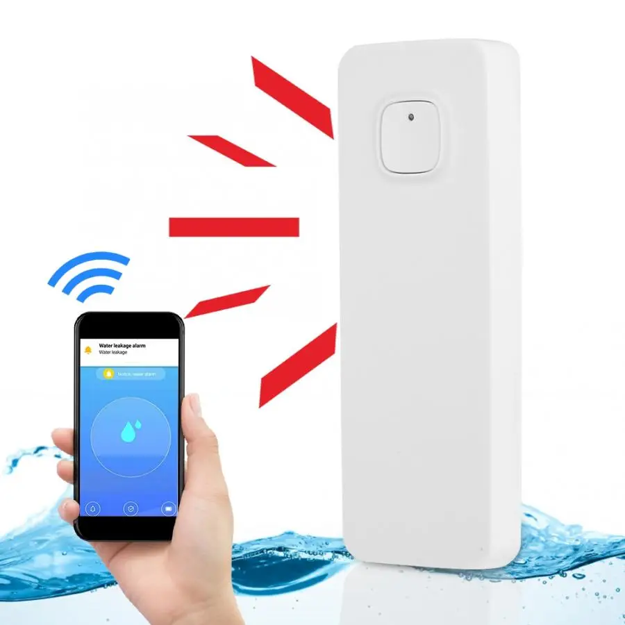 

WIFI Alarm Smart Water Leakage Alarm Sensor Detector Water Level Security Alert Support for IFTTT Water Leakage Alarm Sensor