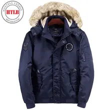 HTLB Brand New Winter Thick Parka Jacket Men Casual Thick Warm Military Fur Jacket Men Snow Hooded Overcoat Bio Down Parka Coat