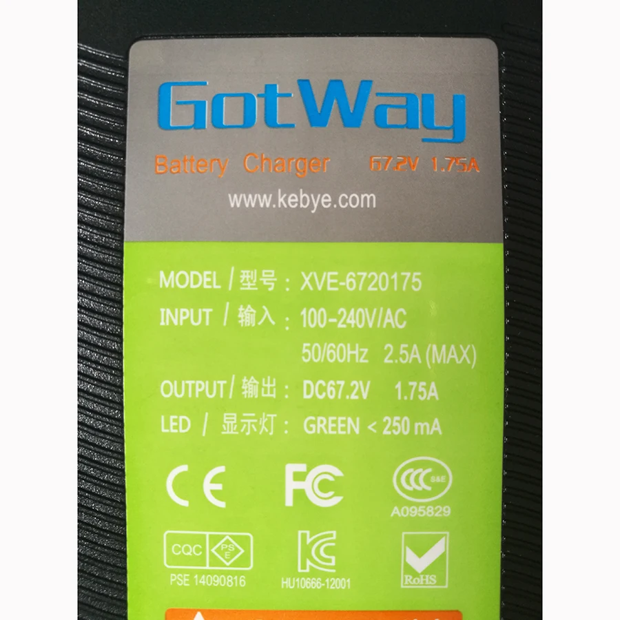 Excellent Gotway MCM4 MCM5 ACM Msuper Tesla charger 67.2V unicycle adapter charger 100-240V 3