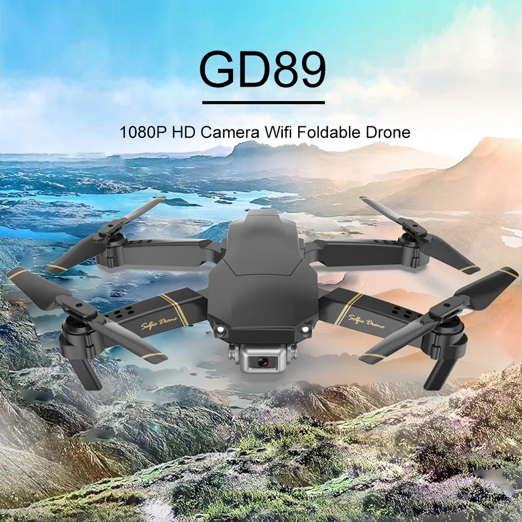 Глобальный Дрон GD89 WIFI FPV 1080P HD камера складной RC с режимом удержания высоты