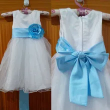 Платья с поясами и цветами для девочек, вечерние бальные платья для причастия для маленьких девочек, детские платья для свадьбы