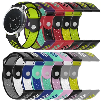 

New Double Color Silicone Sports Watchband Strap for Nokia Withings Steel HR 36mm&40mm Replacement Watch Band Wrist Strap